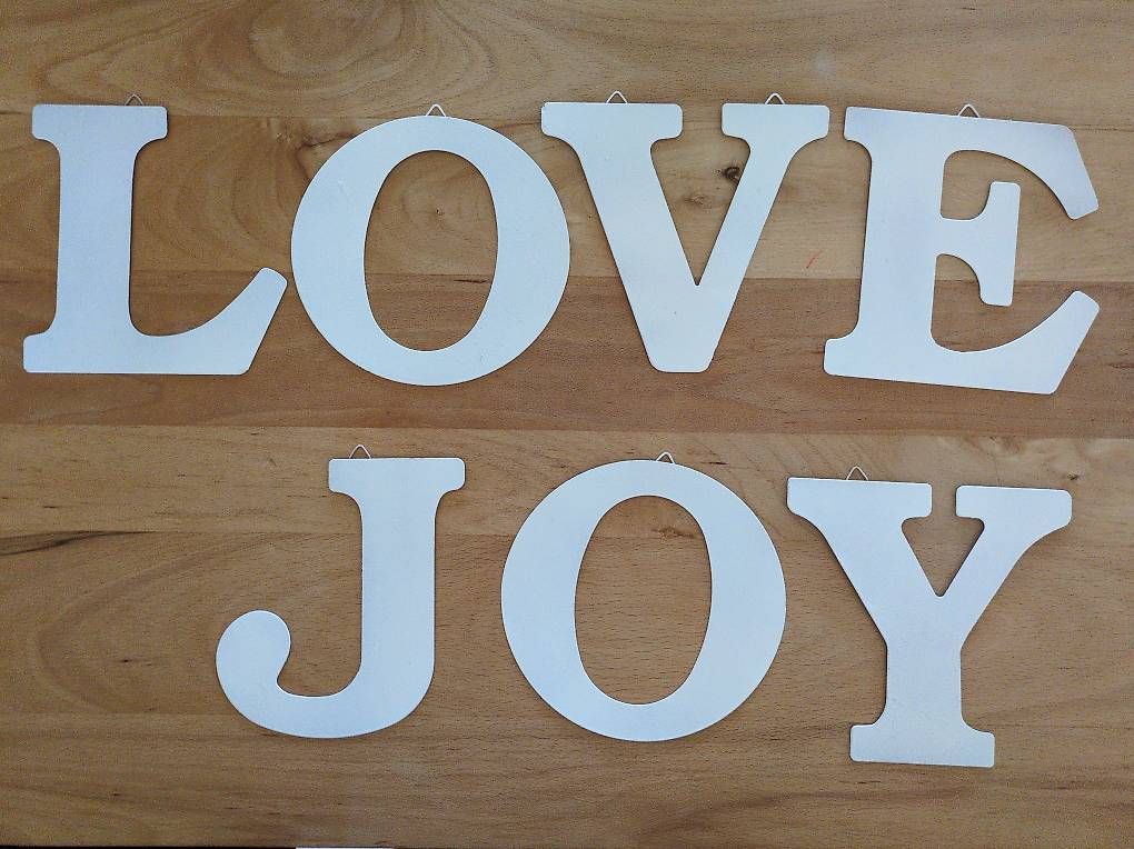 Tutte le decorazioni: 3xShabby chic Metallbuchstabenset – Usato da Zufikon venduto da Baum03 4