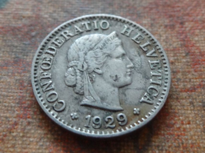 Tutti le monete: 5 Rp. 1929  (A) – Usato da Romanel-sur-Lausanne venduto da Swift13