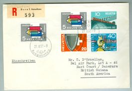 1957 Schweiz Werbemarken FDC
