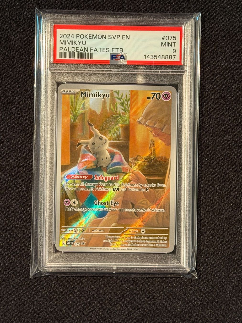 Pokémon Carte collezionabili: Mimikyu 075 Promo - PSA 9 – Usato da Ilanz venduto da caui