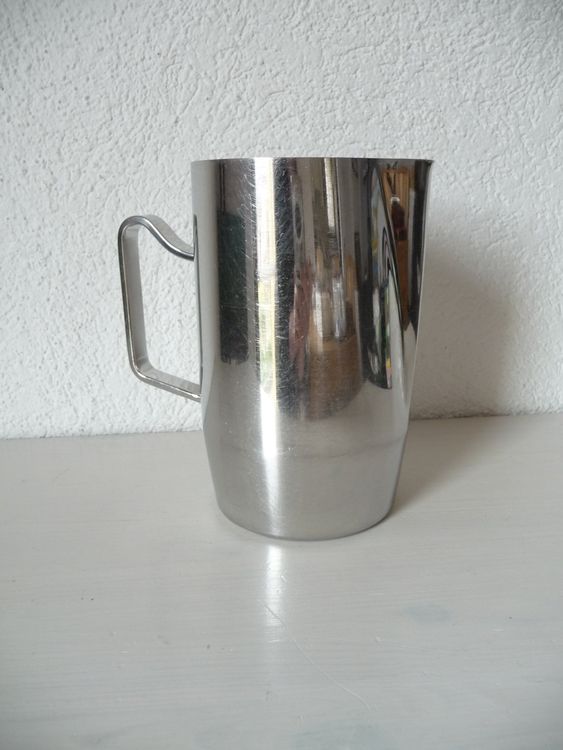 Edelstahl Wasserkanne 1L Mit Eisschutz - Servierkanne Für Kalte Getränke