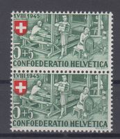Variété Pro Patria 26 rouge décalé contre le bas