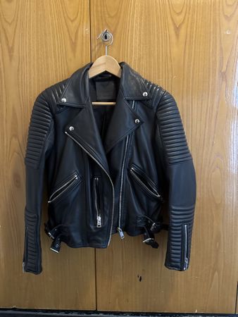 Schwarze Allsaints Lederjacke, Top Zustand, Grösse M