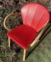 Chaise fauteuil vintage skaï Sessel 60s 1960 Garten