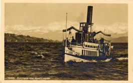 Zürichsee in Zürich   ZH  -   Dampfschiff  ALBIS     um 1912
