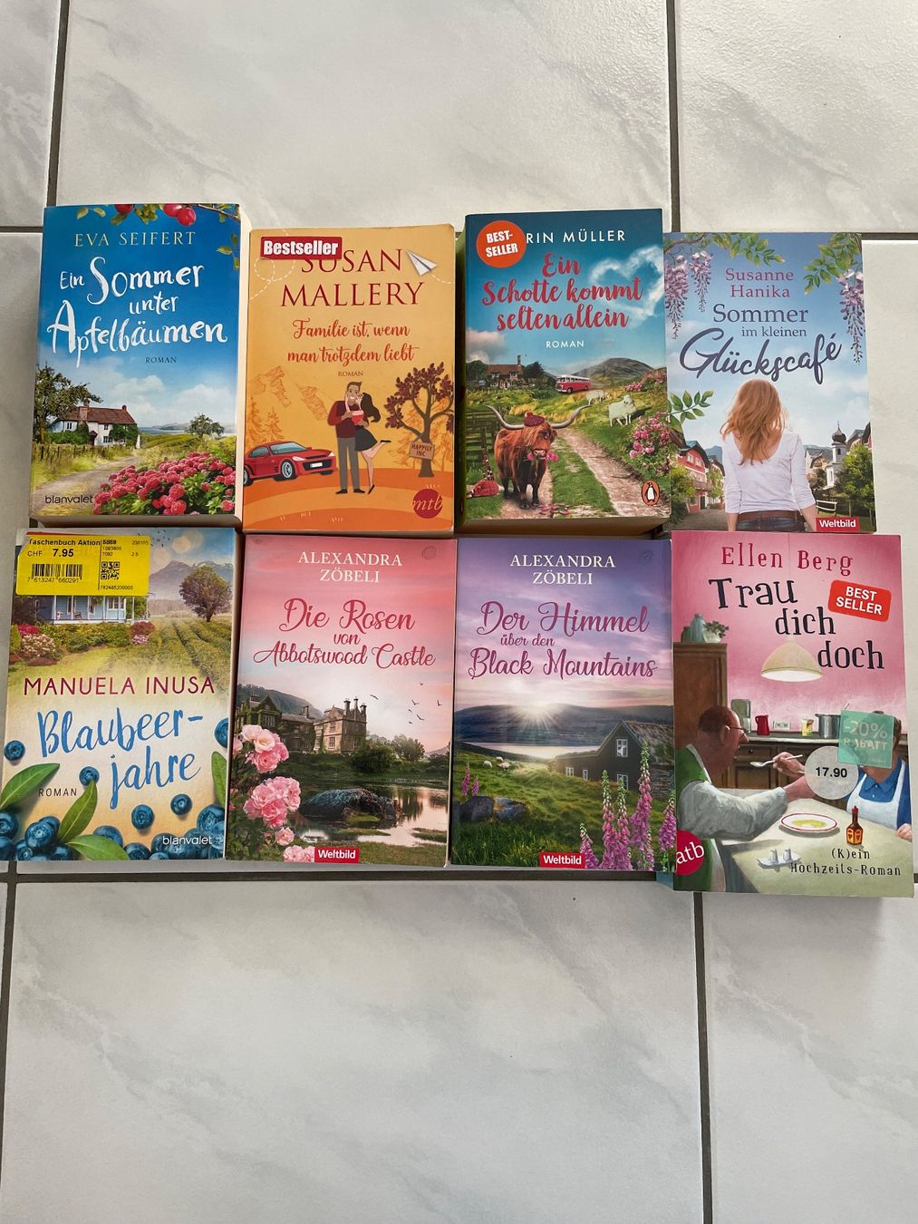 Bücher: 8 Romane – Gebraucht aus Nuglar von Juerg78