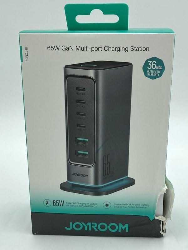 Caricabatterie: JOYROOM | 6 in 1 Multi USB charger | Grau, Schwarz – Nuovo (secondo la descrizione) da Wittenbach venduto da Restwert_St-Gallen