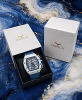 Montre ONOLA squelette bleue et blanche - État neuf!