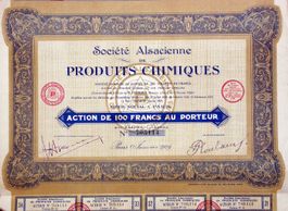 Société Alsacienne de Produits Chimiques SA, Paris - 1929