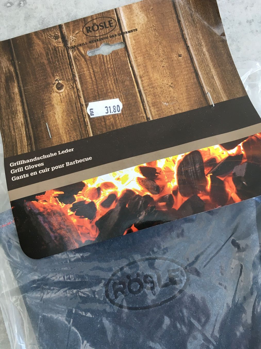 Griglie: RÖSLE 100% Leder Grillhandschuhe lang - NEU – Nuovo e nell'imballaggio originale da Zollikofen venduto da spunk65 1