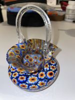 Millefiori Murano Glaskörbchen