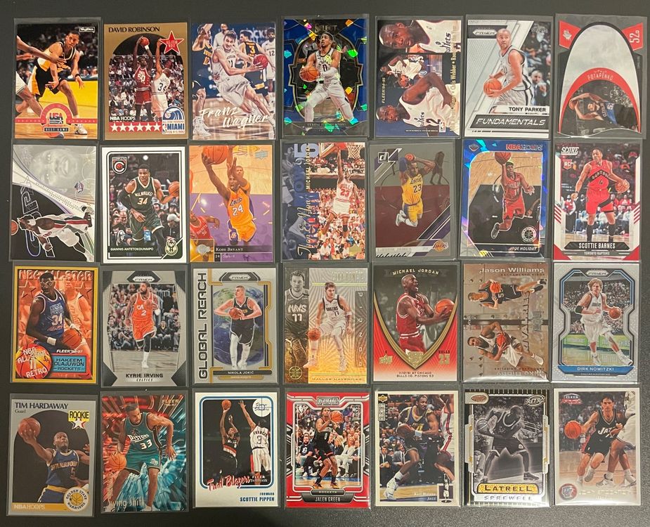 350 NBA 90s cards Box Jordan Lebron Kobe Doncic Prizms (Neu (gemäss ...