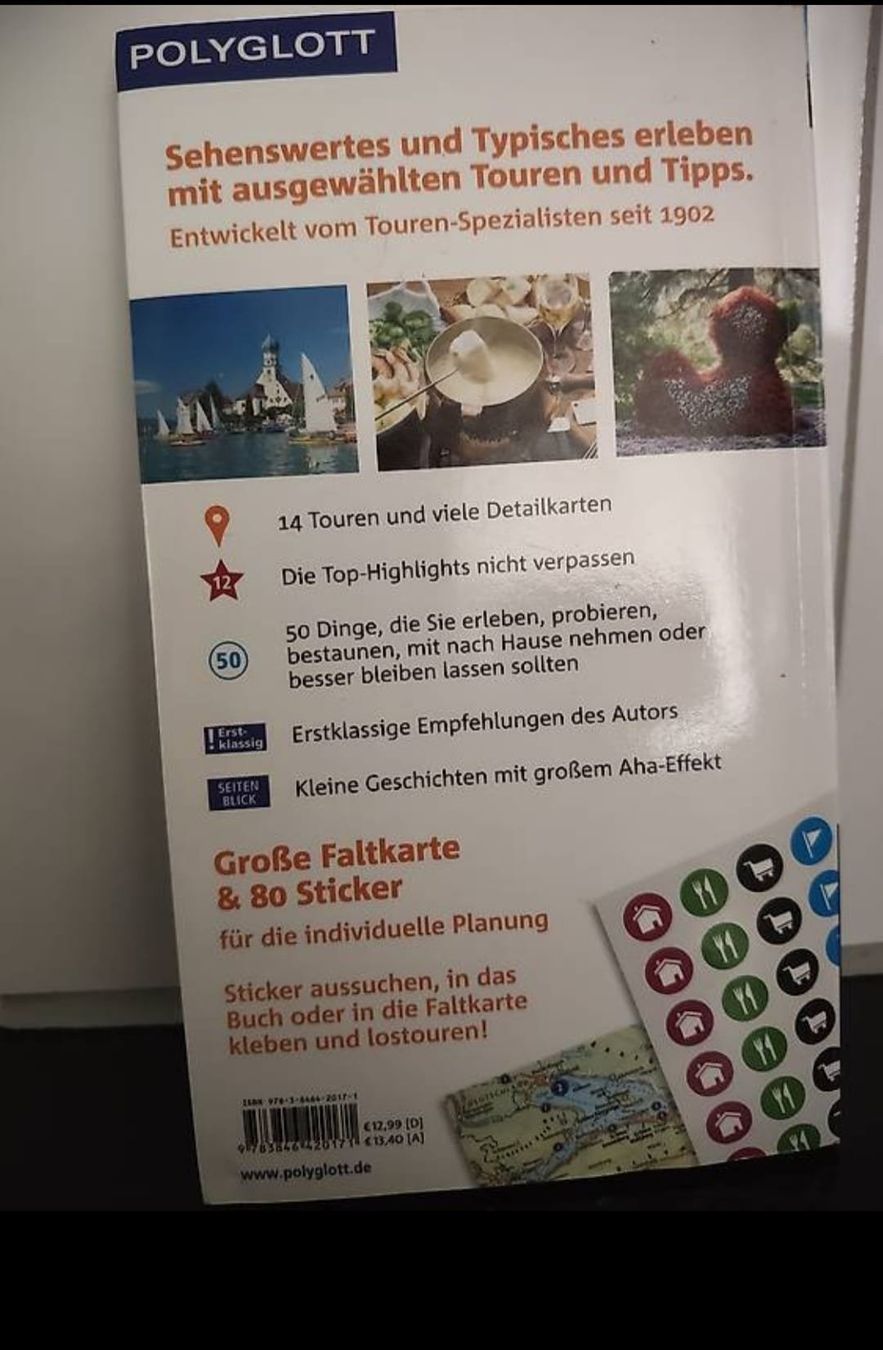 Livres: POLYGLOTT Bodensee Reiseführer mit Faltkarte – D'occasion à Oberbüren par Rnla3000 1