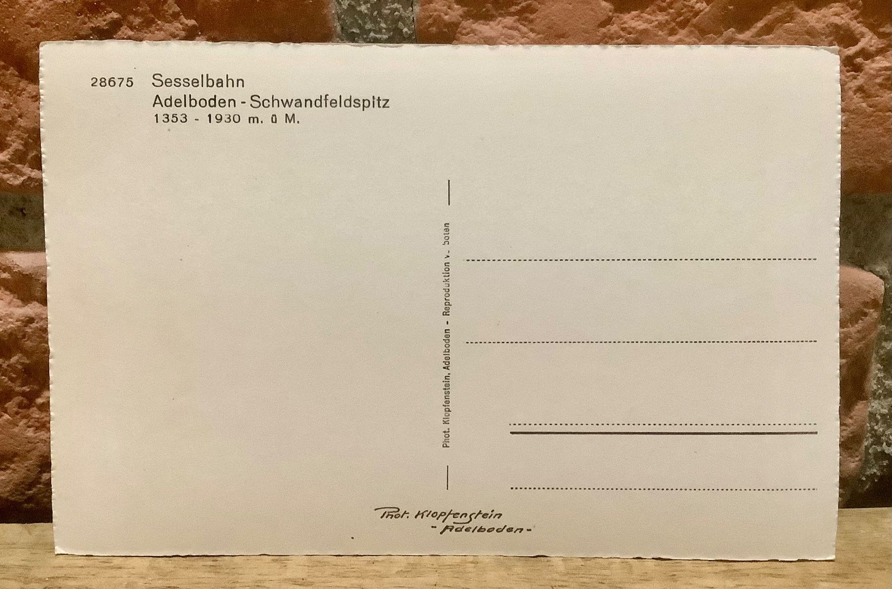 Cartoline postali: SCHWANDFELDSPITZ - Sesselbahn Restaurant - Mehrbild – Usato da Root venduto da ENGLAND-TREASURES 2