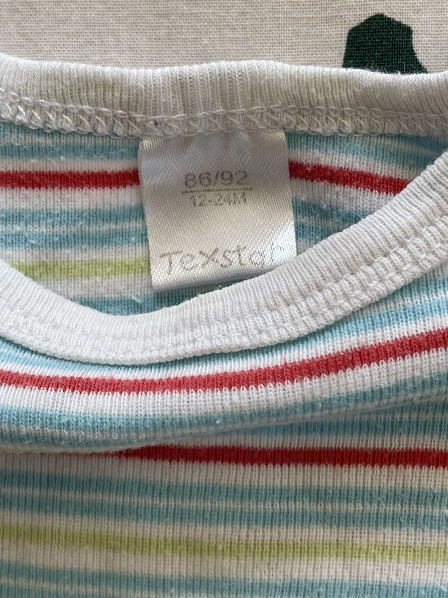Biancheria intima: Langarmbody, gestreift, Grösse 86/92 – Usato da Hirzel venduto da carta9 1