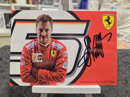 Original Signiert vom Sebastian Vettel Ex. F1 Fahrer 