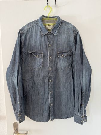 Fossil Vintage Jeanshemd Herren Baumwolle Grösse L 
