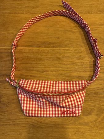 enSoie Bauchtasche Baumwolle rot weiss