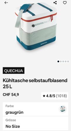 Quechua Kühltasche 25L von Decathlon