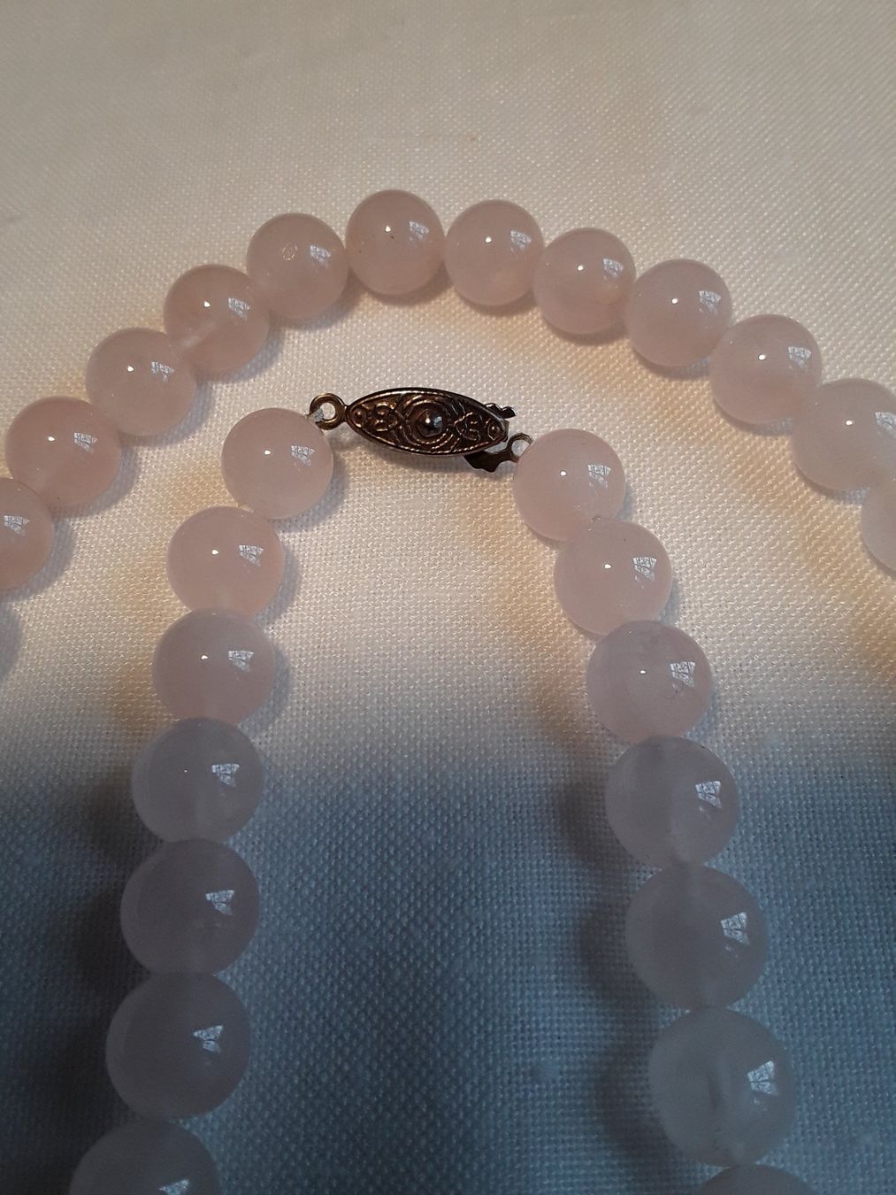 Catenine: Wunderschöne Rosenquarz Halskette/Collier – Usato da Zürich venduto da sanwit 3