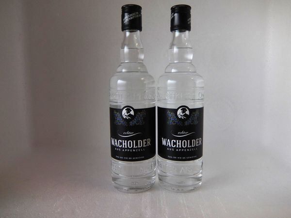 Spirituosen: 2x Echter Wacholder Appenzell  43% 50cl. – Neu und originalverpackt aus Wöschnau von Vinsale