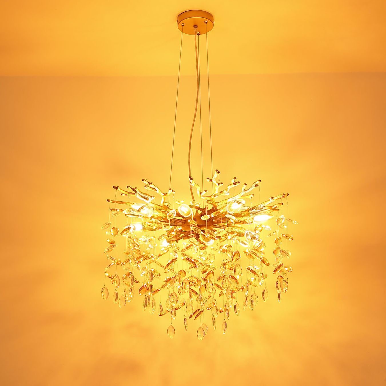 Kronleuchter & Deckenlampen: Pendelleuchte, Gold, 60 cm Ø – Neu (gemäss Beschreibung) aus Kreuzlingen von Smart-Light 2