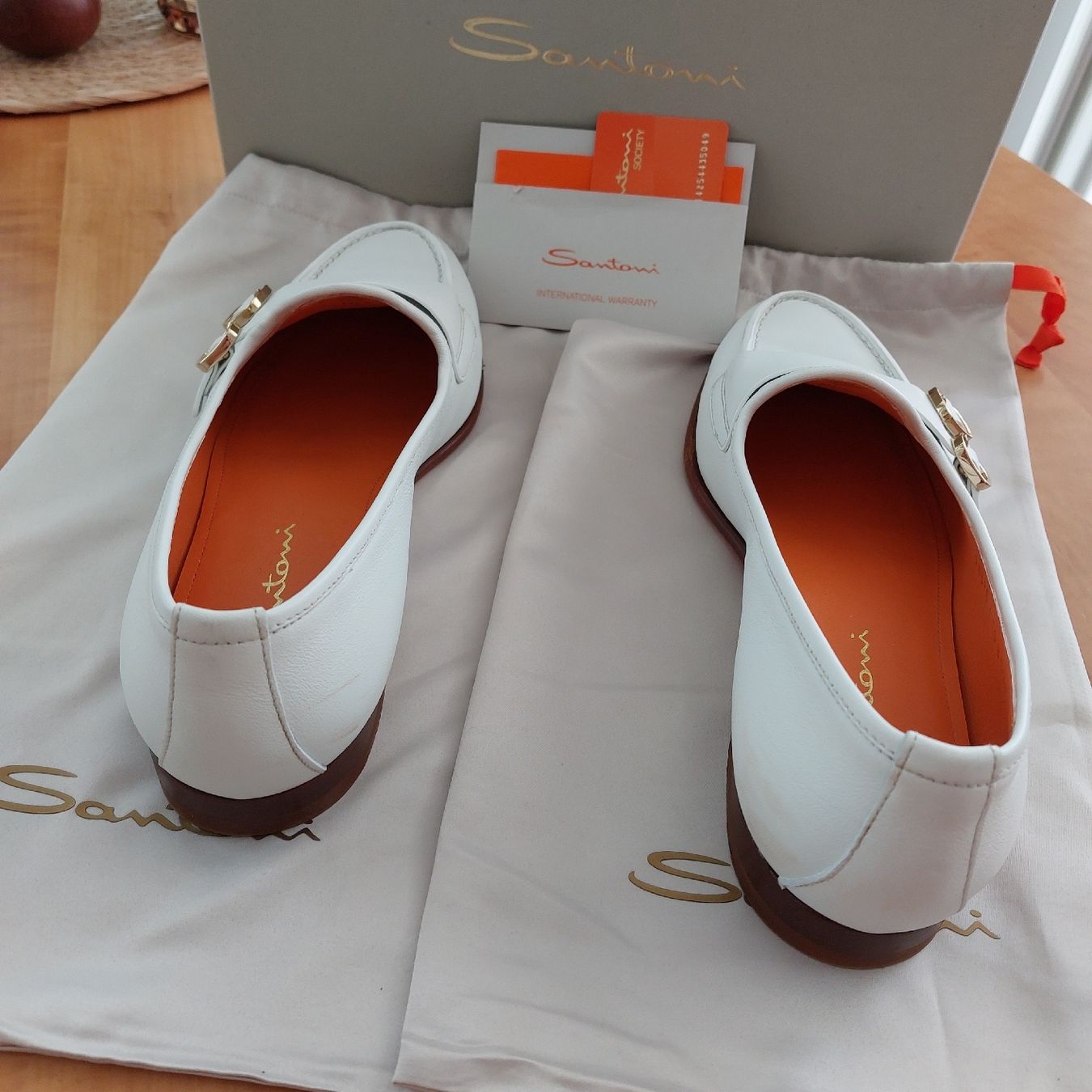 Santoni Scarpe da donna: Santoni Sneaker Loafer 39.5 weiss – Usato da St. Gallen venduto da ostschweiz123 1