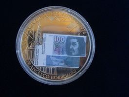 Helv. Banknoten-Prägung - CHF 100.00 Francesco Borromini