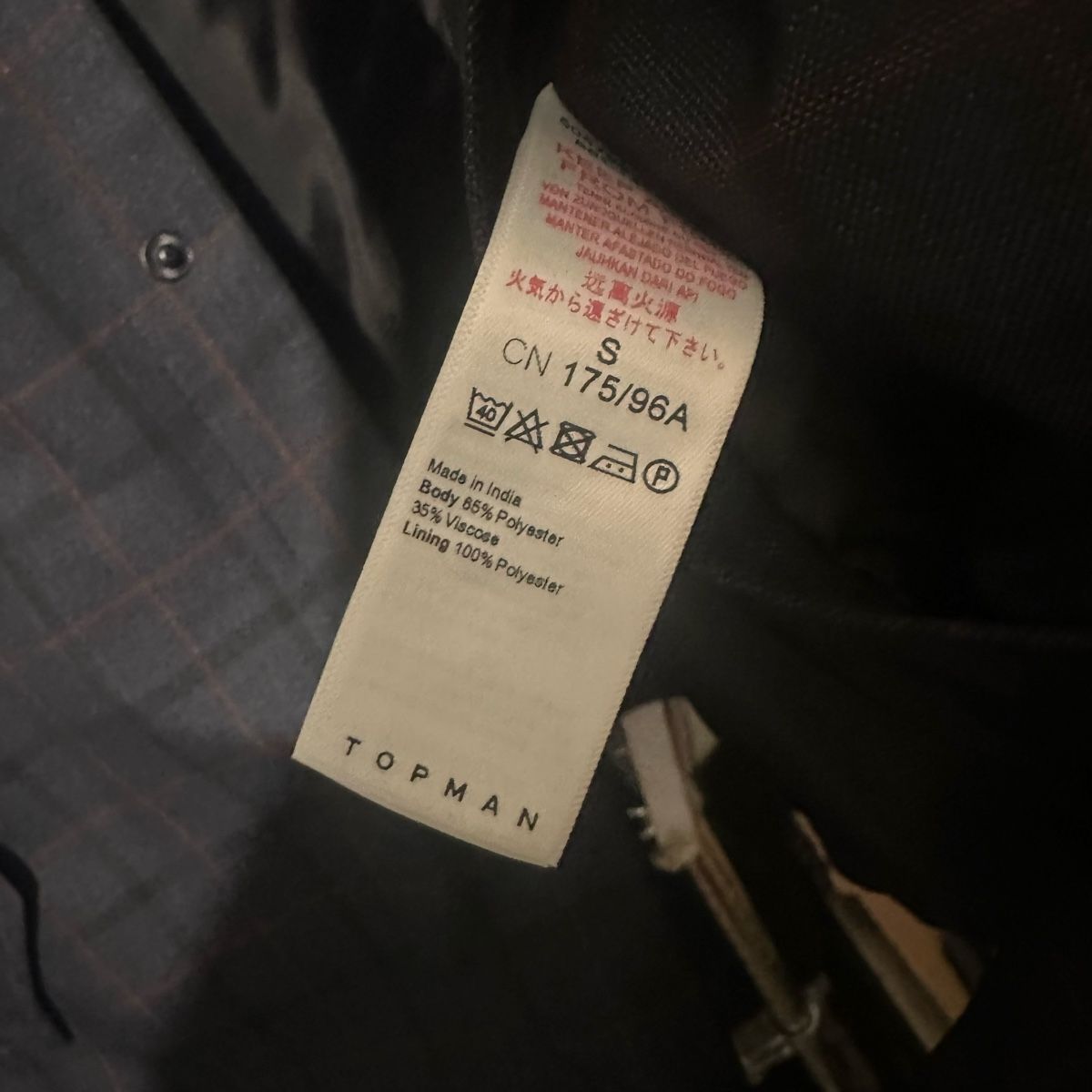 Topshop Giacche: Topman Checked Overshirt Jacket, Size S – Nuovo (secondo la descrizione) da Genève venduto da ravehotline 2