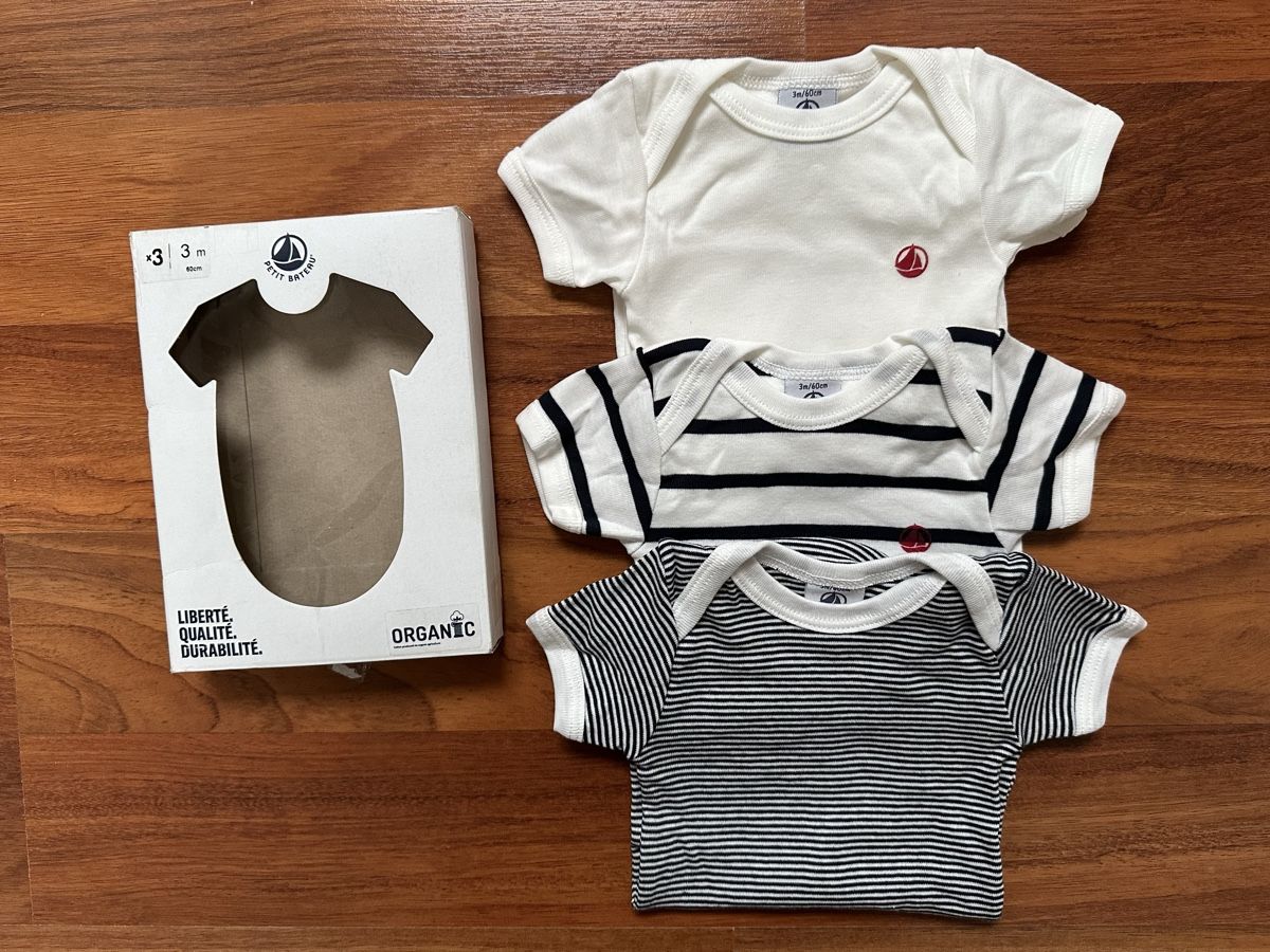 Petit Bateau Biancheria intima: Neues Petit Bateau Body Set / Grösse 62 – Nuovo e nell'imballaggio originale da Wynau venduto da marif23