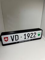 Lightbox LED Plaque d’Immatriculation Personnalisée