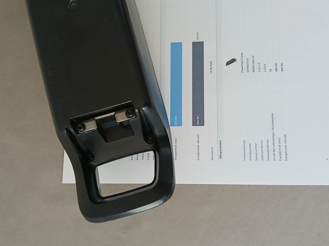Bosch Batterie: Bosch Powerpack 400 mit 481Wh - inklusive Messbericht – Usato da Winterthur venduto da .-thx-. 6