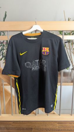 FC Barcelona Trikot schwarz Gr. L 2015 Qatar Airways Unicef