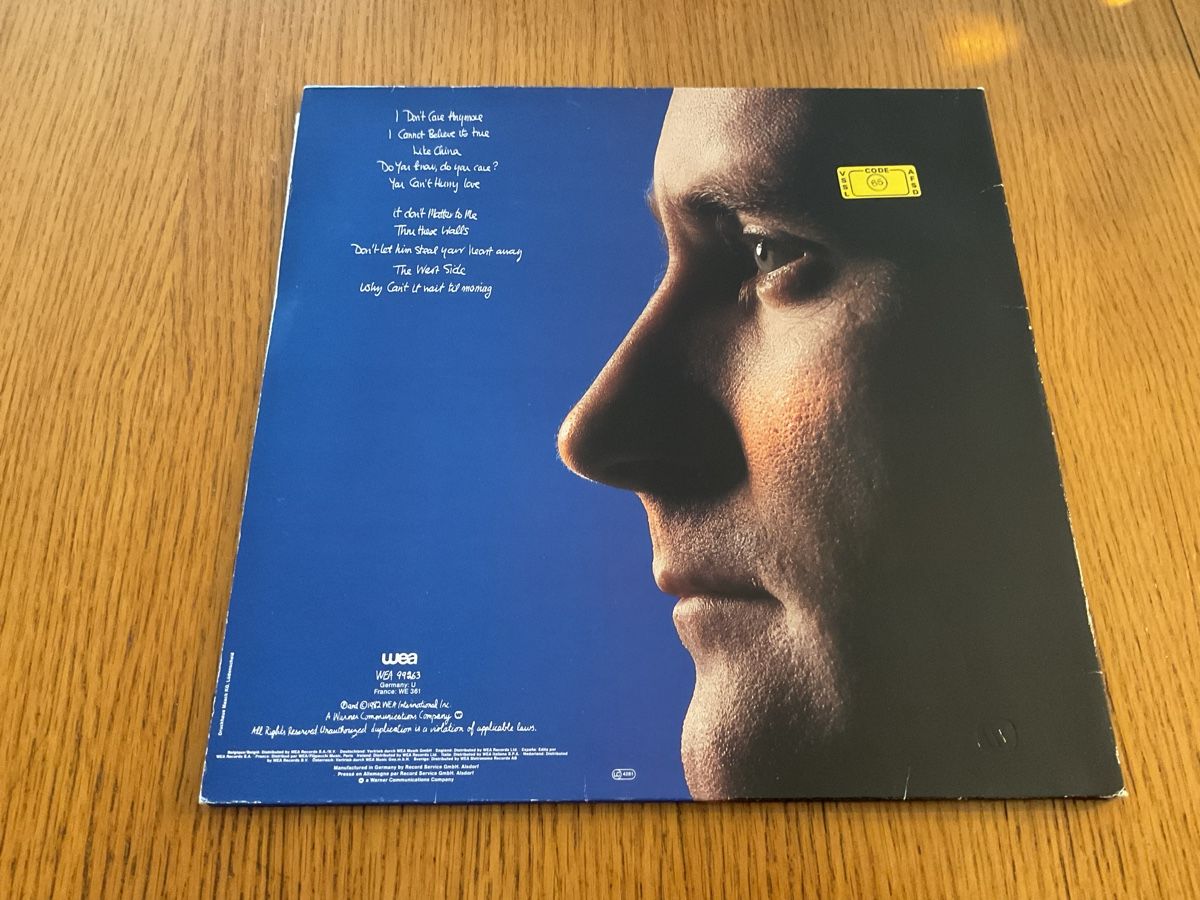 Dischi in vinile: Phil Collins - Hello, I Must Be Going! LP Vinyl 1982 – Usato da Steinach venduto da Quarkie 2