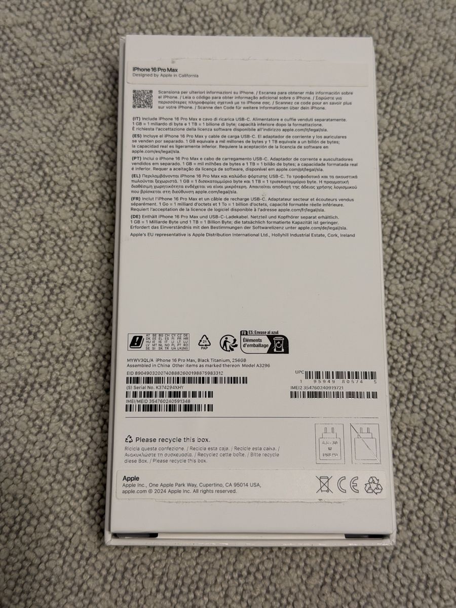 Apple Telefoni cellulari / Smartphones: Iphone 16 Pro Max 256 GB – Usato da Spreitenbach venduto da Erjon_bu 8