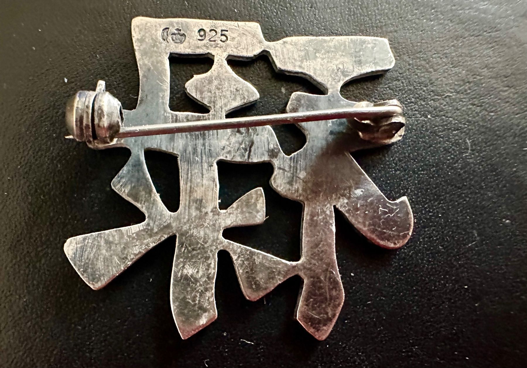 Spille & Fermagli: China 925 Silber Anstecker, Wohlstand, Karriere – Usato da Basel venduto da chinarh891 3