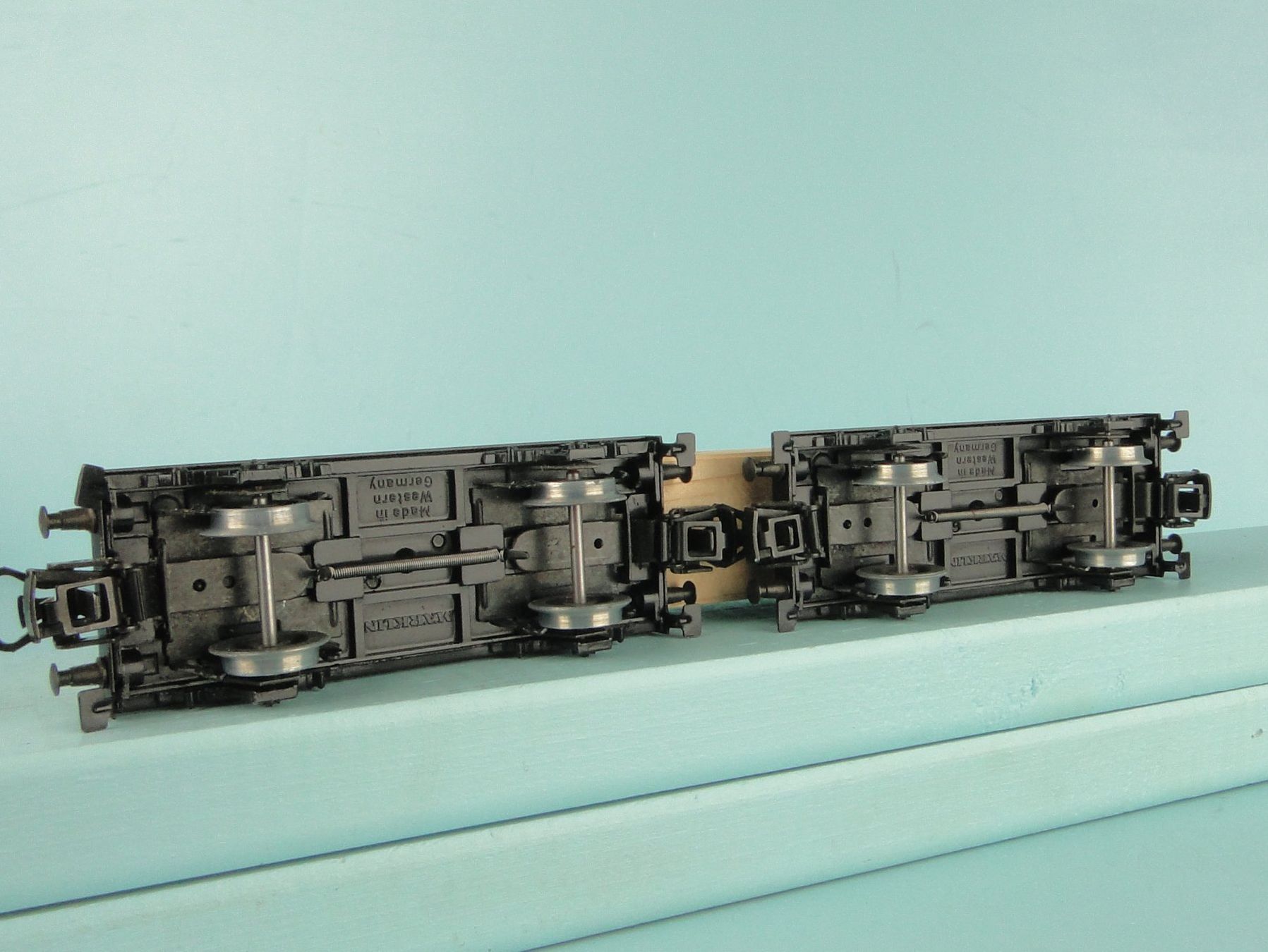 Märklin Modellini di ferrovie: Märklin 4665 Langholzwagen – Usato da Bülach venduto da cann11 5