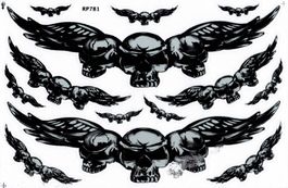 Totenkopf Aufkleber Sticker 1 Bogen 27 x 18 cm Tuning ST100