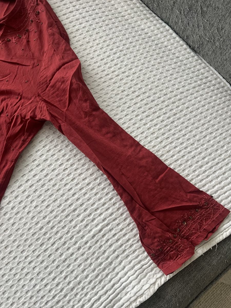 Zara Vestiti: ZARA KLEID IM ROMANTIC STIL BORDEAUX GR S – Usato da Basel venduto da theo-g77 3