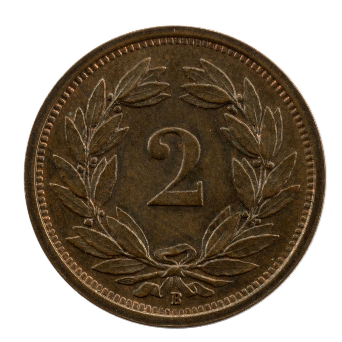 Tutti le monete: Schweiz / Suisse - 2 Rappen - 1941 – Usato da Rotkreuz venduto da Swiss-Coins 1