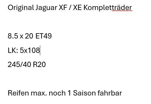 Jaguar Jantes: Felgen Jaguar XF XJ – D'occasion à Dietwil par arb_ds9t 2