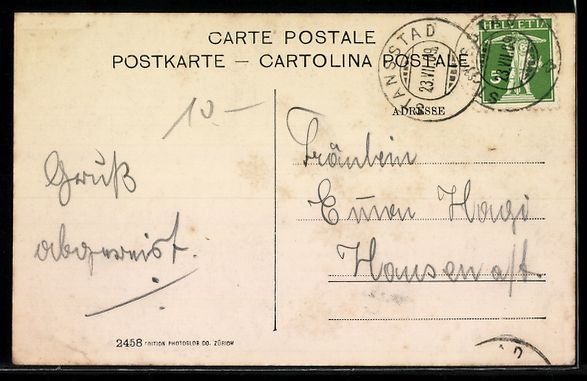 Cartoline postali: Engelberg, Ortsansicht mit Titlis und Sp – Usato da Berlin venduto da bartko-reher 1