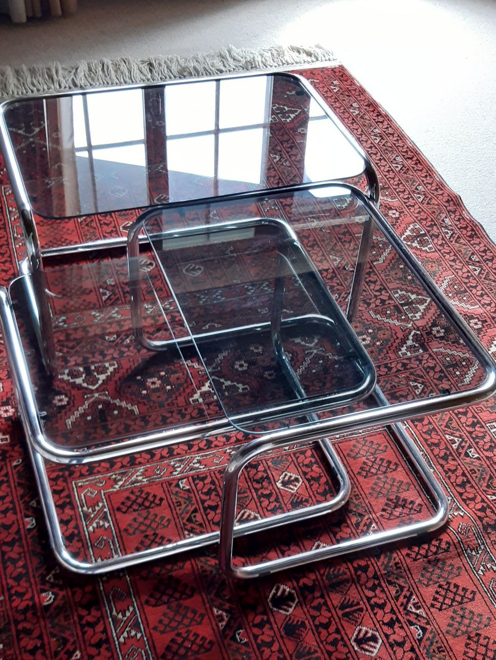 Set de table et chaises: Glastisch 3er Set – D'occasion à Uitikon Waldegg par Tibi07 4