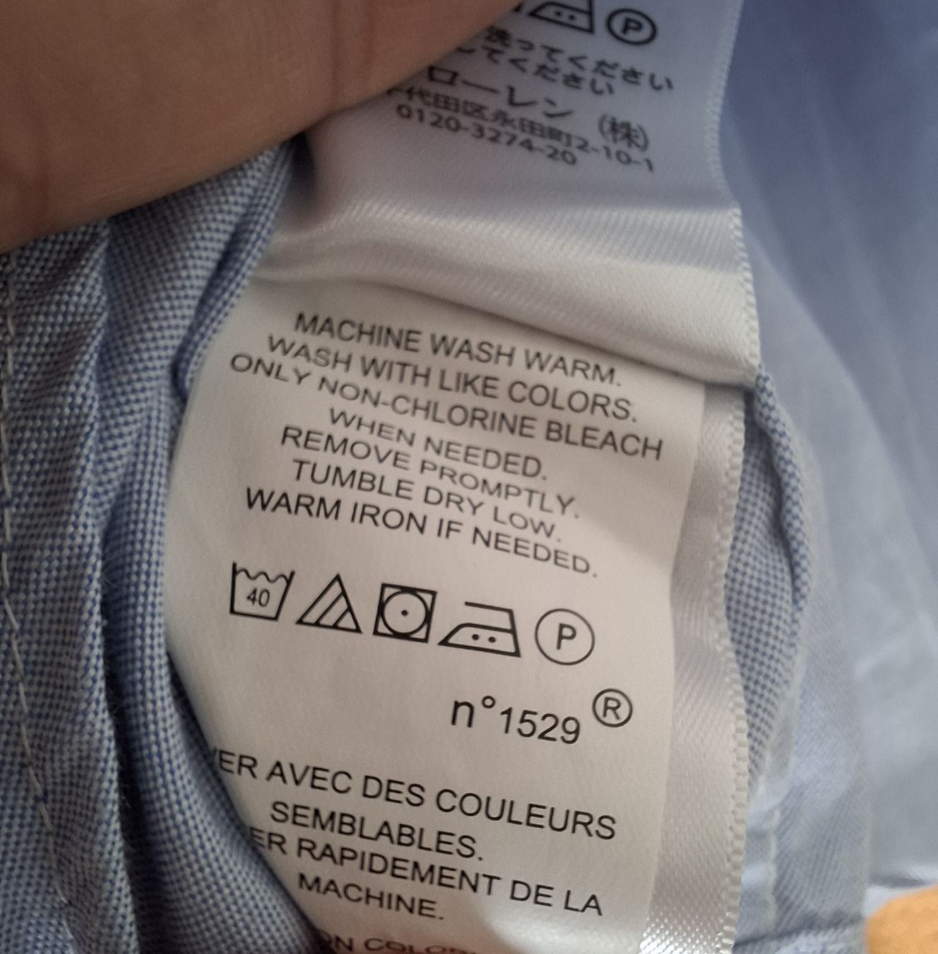 Ralph Lauren Camicette, T-shirt & Top: Polo Ralph Lauren Bluse, Grösse 5, Hellblau – Usato da Rotkreuz venduto da PrelovedPicks 6