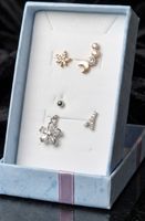 Schmuck Set Ohrstecker Piercings und Anhänger mit Steinen