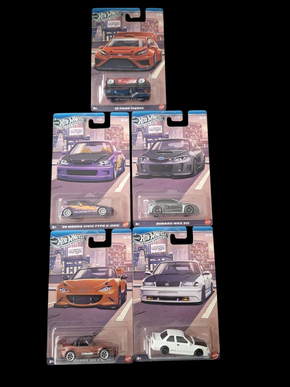 Hot Wheels Modellini d'auto: Hot Wheels Silver Series Compact Kings 2026 Set – Nuovo e nell'imballaggio originale da Adlikon venduto da Mmartin0