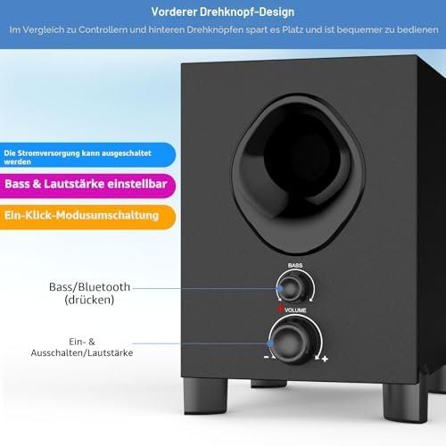 Casse acustiche: Bluetooth PC Lautsprecher 2.1 PC-Lautsprecher subwoofer – Nuovo e nell'imballaggio originale da Hundwil venduto da Pakethase 2
