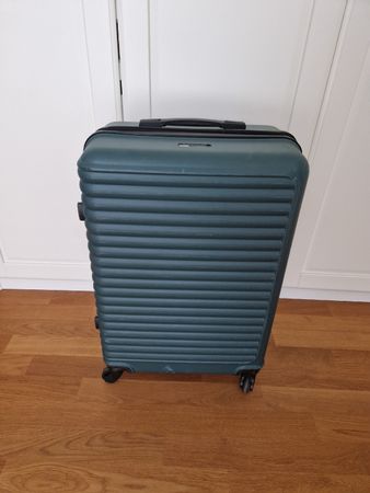 Hartschalenkoffer dunkelgrün Rollenkoffer Travelhouse