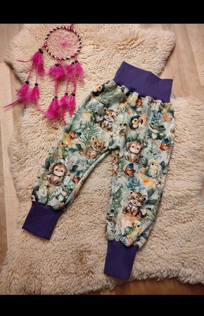 Pumphose  Mitwachshose Wildtiere 74/80