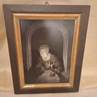 Bild, Frau mit Lampe, im Stile Gerrit Dou